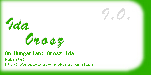 ida orosz business card